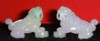 Unique light-purple pair of jade lion (Side view)
